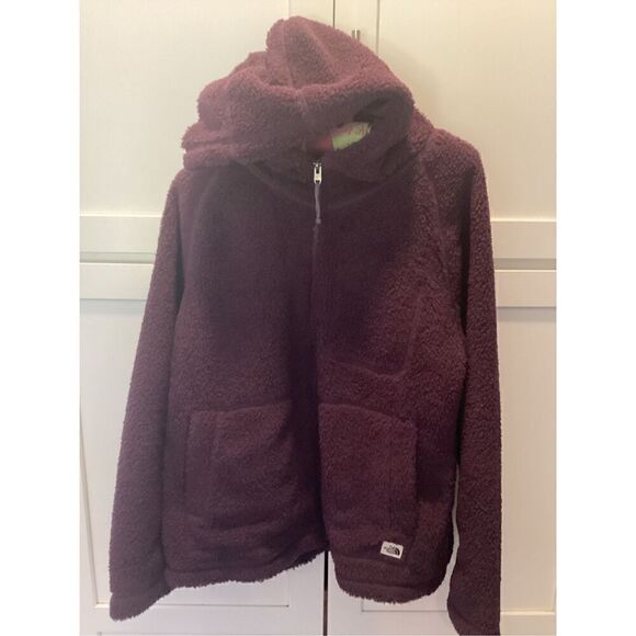 The North Face Womens Ridge Full Zip Hoodie Sz M BlackBerry Wine - Picture 3 of 9